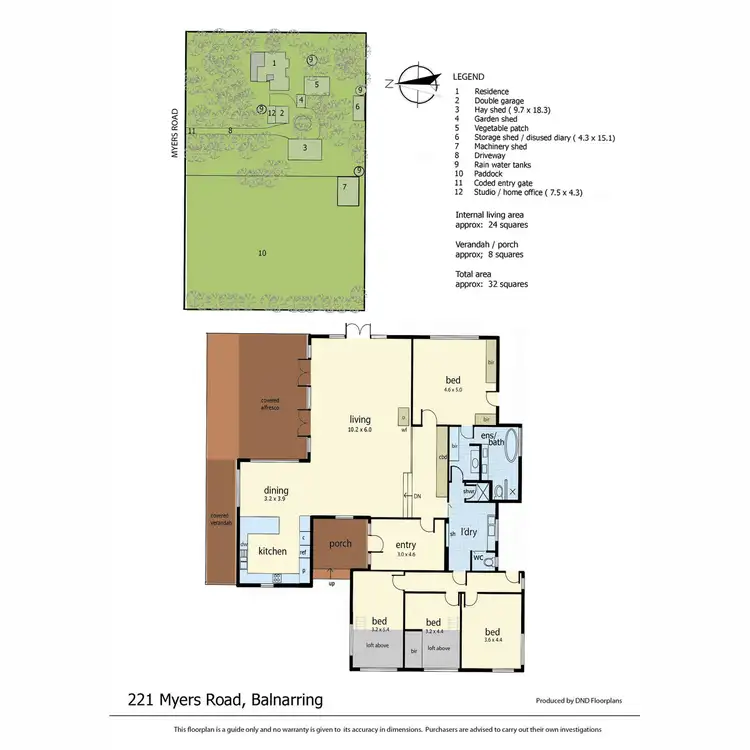 Floorplan of Homely rural property listing, 221 Myers Road, Balnarring VIC 3926