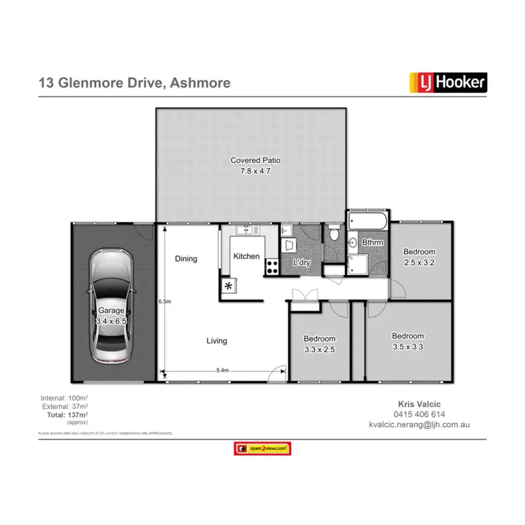 Floorplan of Homely house listing, 13 Glenmore Drive, Ashmore QLD 4214