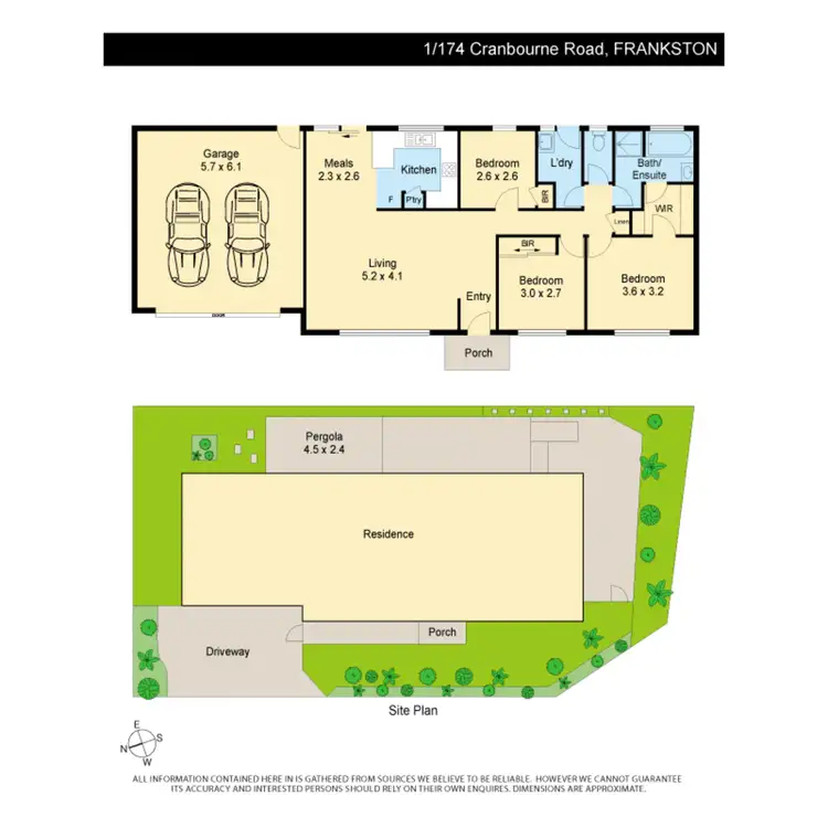 Floorplan of Homely unit listing, 1/174 Cranbourne Road, Frankston VIC 3199