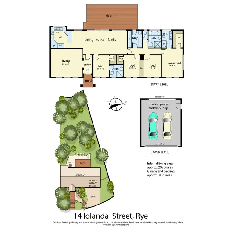 Floorplan of Homely house listing, 14 Iolanda Street, Rye VIC 3941