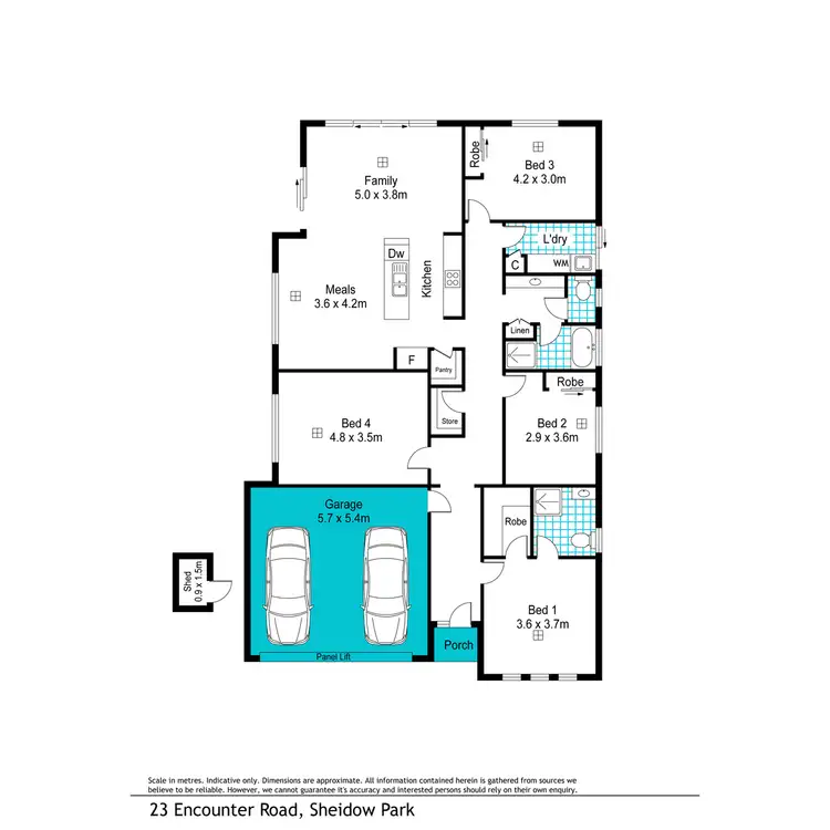 Floorplan of Homely house listing, 23 Encounter Road, Sheidow Park SA 5158