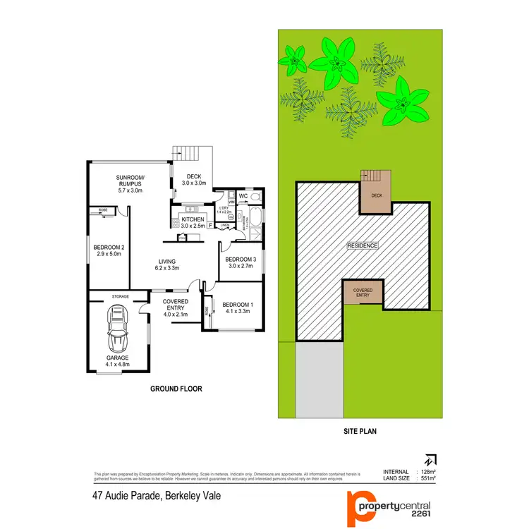 Floorplan of Homely house listing, 47 Audie Parade, Berkeley Vale NSW 2261
