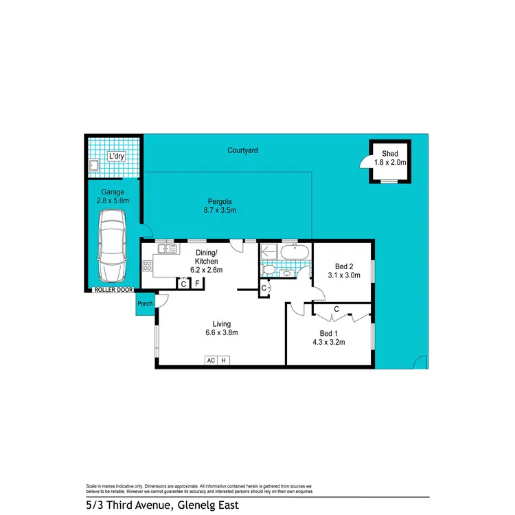 Floorplan of Homely unit listing, 5/3 Third Avenue, Glenelg East SA 5045