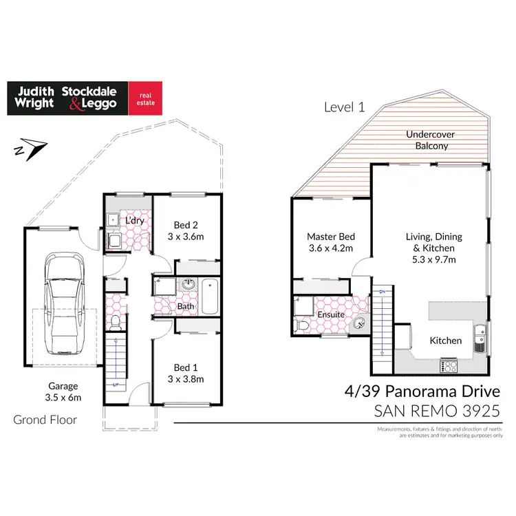 Floorplan of Homely townhouse listing, 4/39 Panorama Drive, San Remo VIC 3925