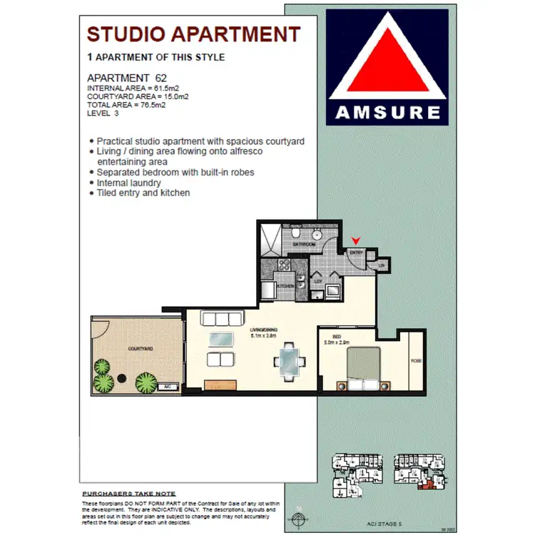 Floorplan of Homely apartment listing, 62/7 Broome Street, Waterloo NSW 2017