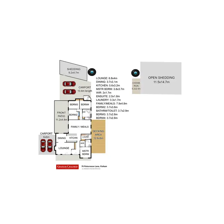 Floorplan of Homely rural property listing, 76 Polocrosse Lane, Fulham VIC 3851