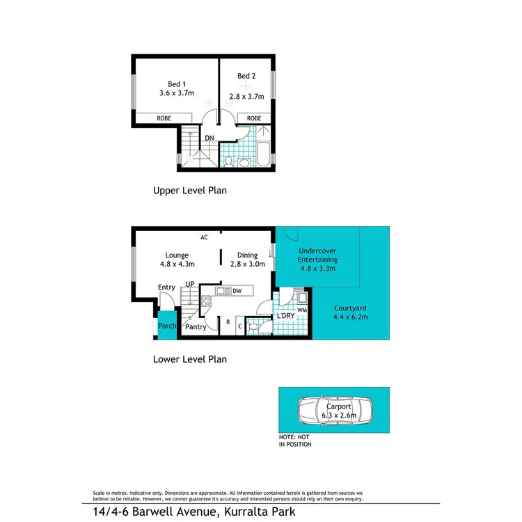 Floorplan of Homely flat listing, 14/4-6 Barwell Avenue, Kurralta Park SA 5037