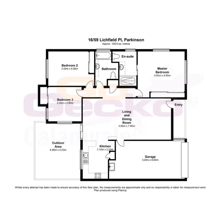 Floorplan of Homely semi-detached listing, 16/59 Lichfield Place, Parkinson QLD 4115