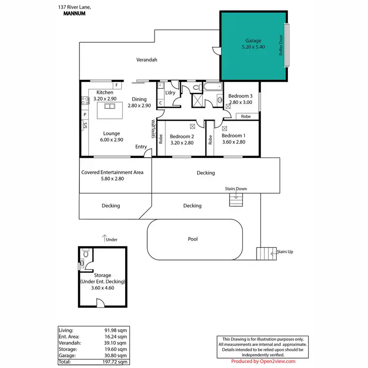 Floorplan of Homely house listing, 137 River Lane, Mannum SA 5238