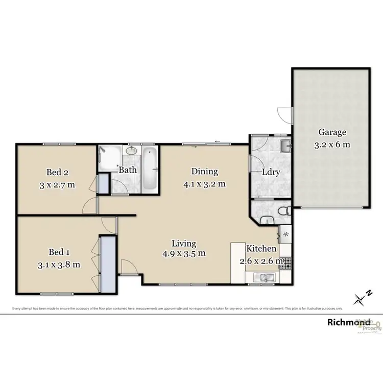 Floorplan of Homely villa listing, 1/46 March Street, Richmond NSW 2753