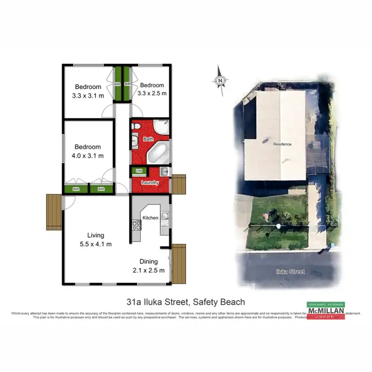 Floorplan of Homely house listing, 31A Iluka Street, Safety Beach VIC 3936