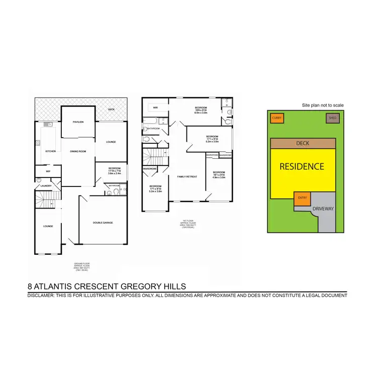Floorplan of Homely house listing, 8 Atlantis Crescent, Gregory Hills NSW 2557