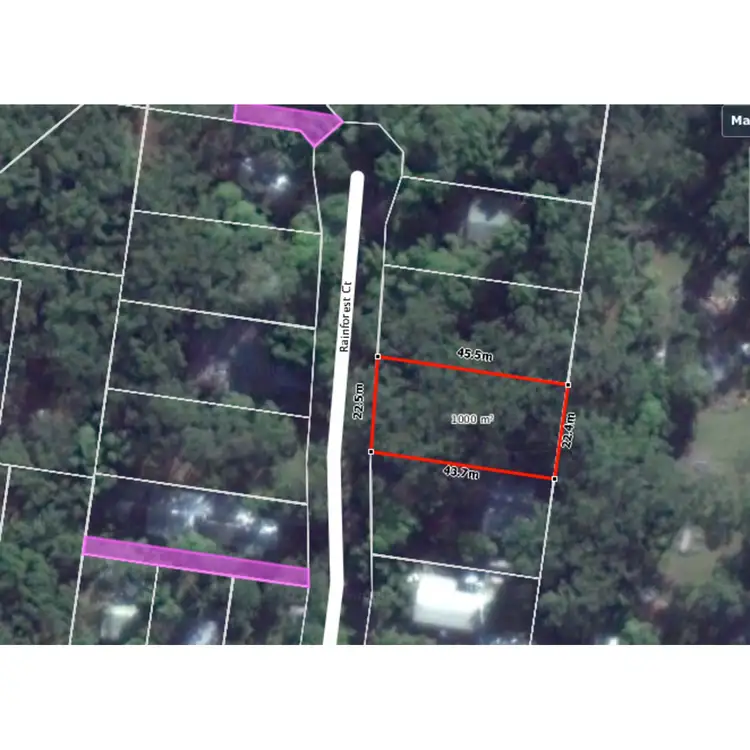 Floorplan of Homely land listing, 8 Rainforest Court, Boreen Point QLD 4565
