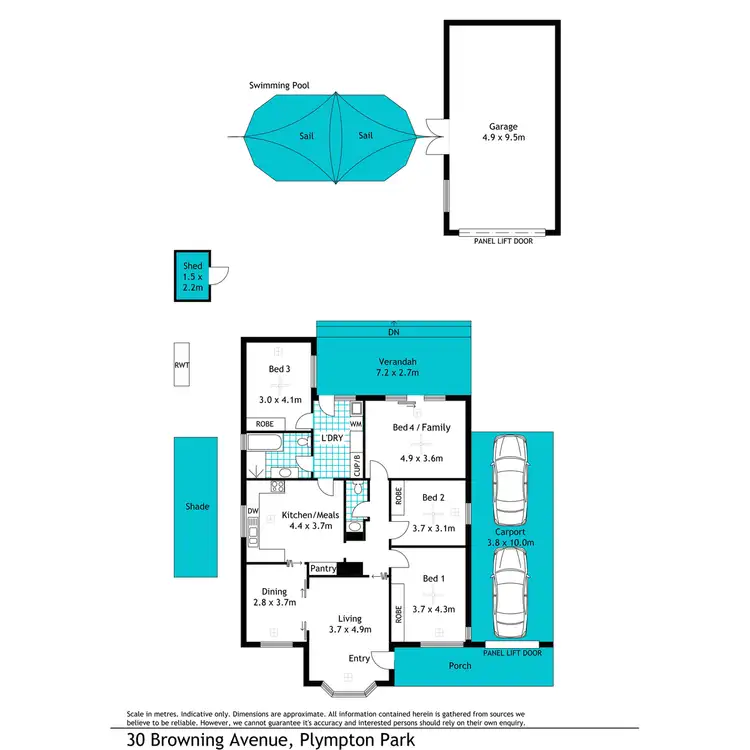 Floorplan of Homely house listing, 30 Browning Avenue, Plympton Park SA 5038