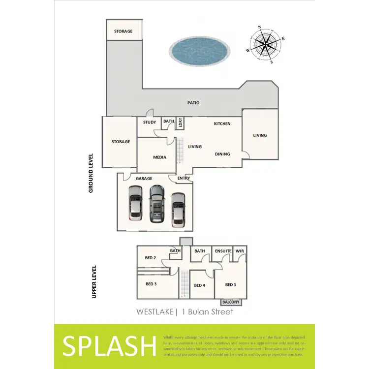 Floorplan of Homely house listing, 1 Bulan Street, Westlake QLD 4074