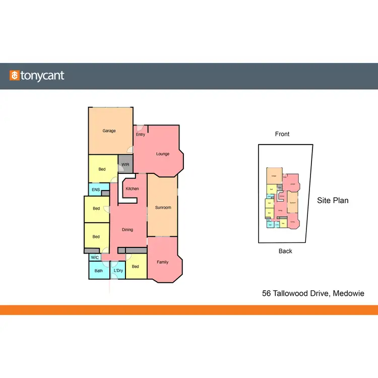 Floorplan of Homely house listing, 56 Tallowood Drive, Medowie NSW 2318