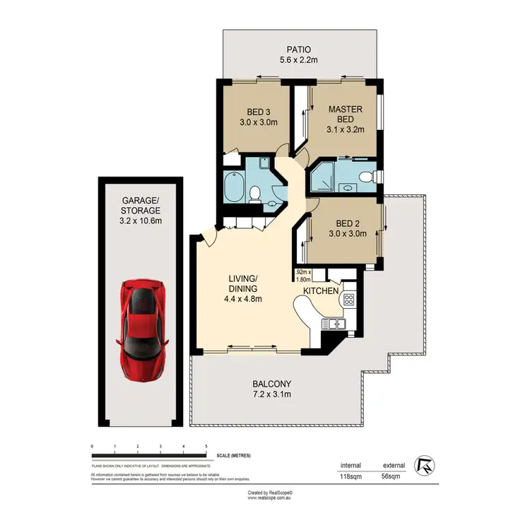 Floorplan of Homely apartment listing, 5/194 Carmody Road, St Lucia QLD 4067