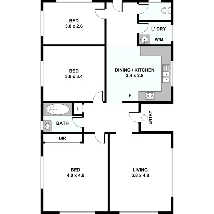 Floorplan of Homely house listing, 10 Houthem Street, Camp Hill QLD 4152
