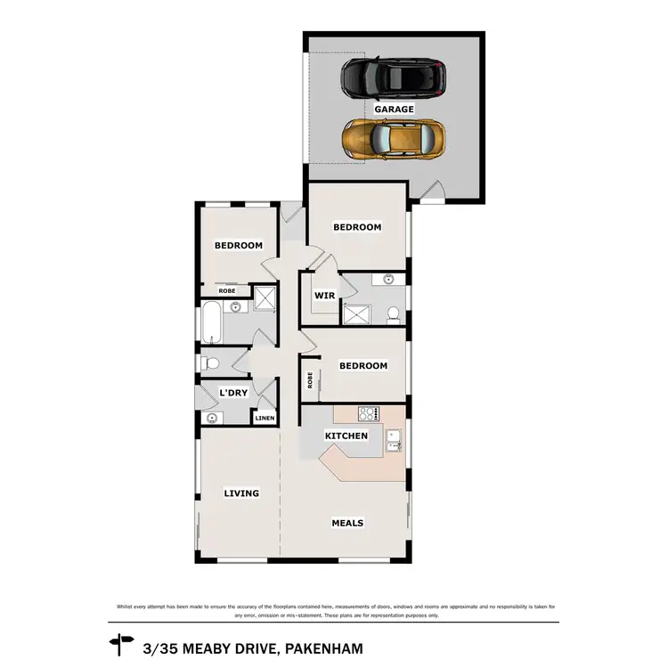Floorplan of Homely house listing, 3/35 Meaby Drive, Pakenham VIC 3810