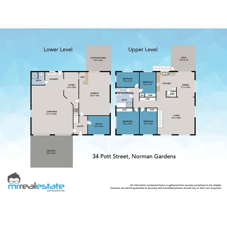 Floorplan of Homely house listing, 34 Potts Street, Norman Gardens QLD 4701