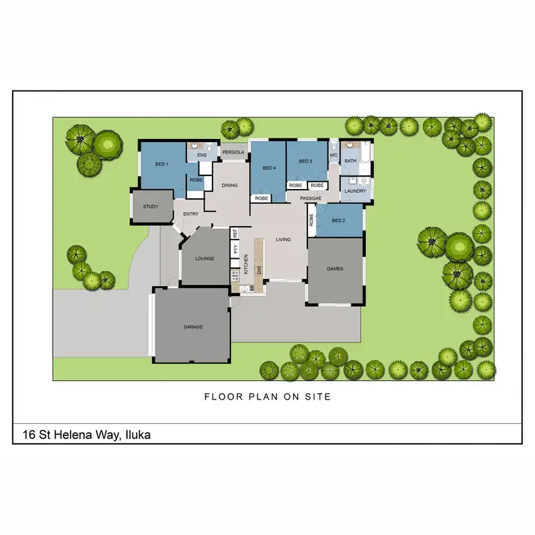 Floorplan of Homely house listing, 16 St Helena Way, Iluka WA 6028