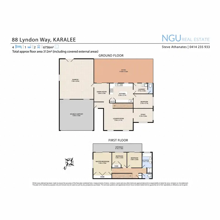 Floorplan of Homely house listing, 88 Lyndon Way, Karalee QLD 4306