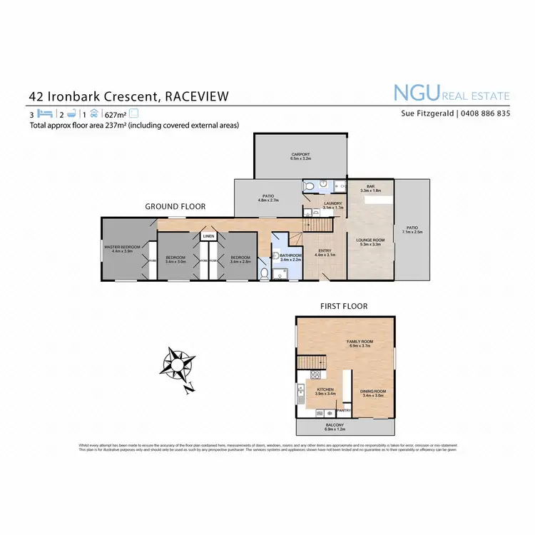 Floorplan of Homely house listing, 42 Ironbark Crescent, Raceview QLD 4305