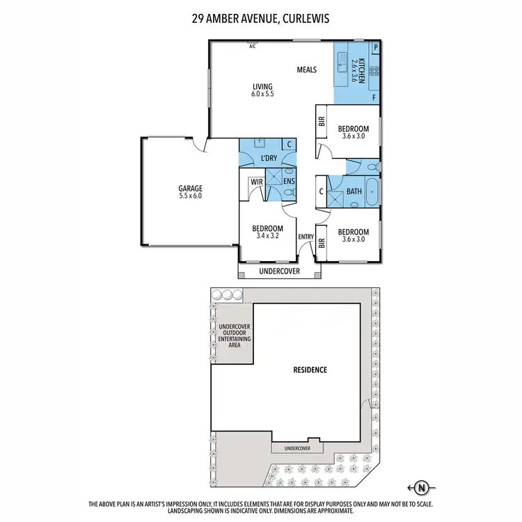 Floorplan of Homely house listing, 29 Amber Avenue, Curlewis VIC 3222