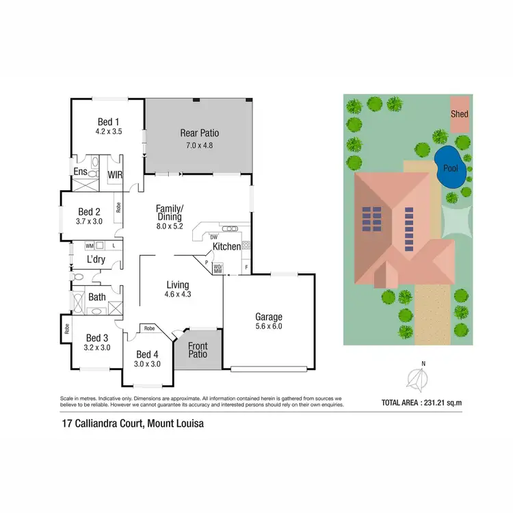 Floorplan of Homely house listing, 17 Calliandra Court, Mount Louisa QLD 4814