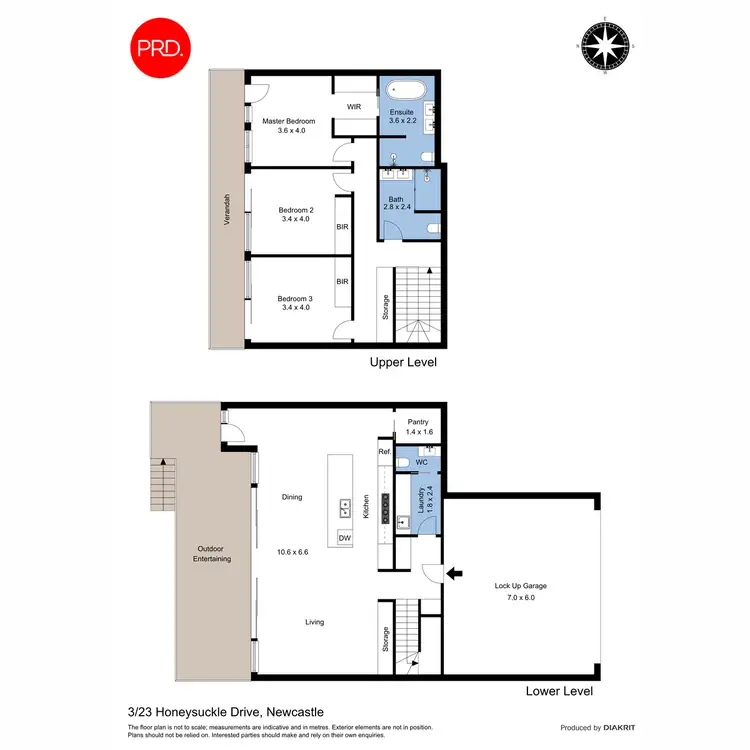 Floorplan of Homely townhouse listing, 3/23 Honeysuckle Drive, Newcastle NSW 2300