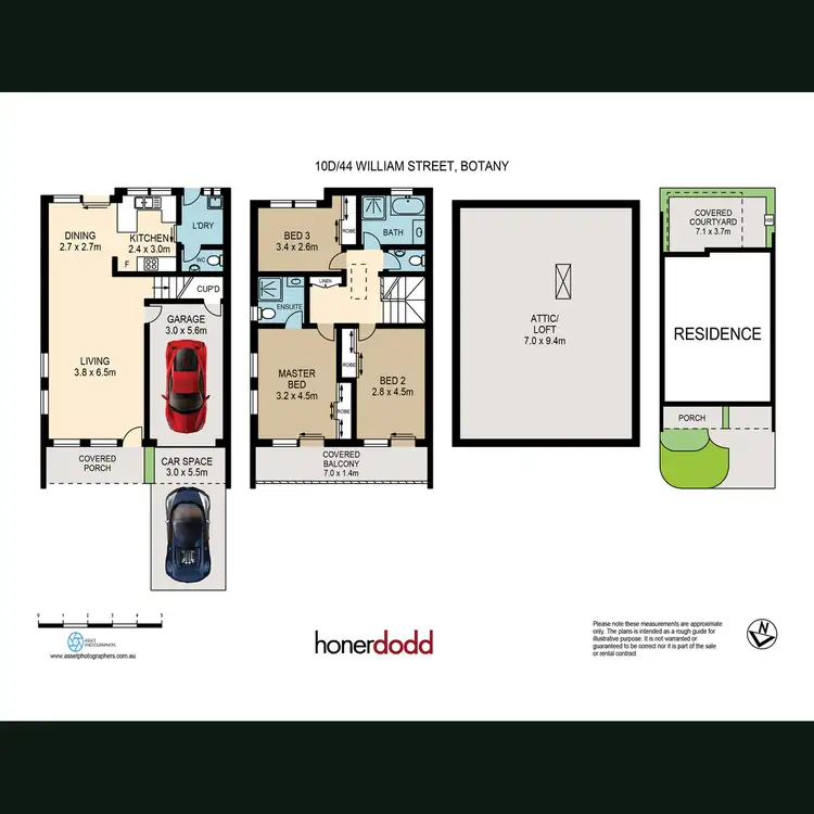 Floorplan of Homely townhouse listing, 10d/44 William Street, Botany NSW 2019