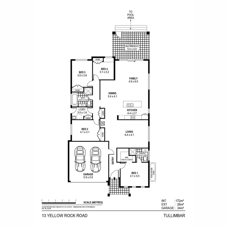 Floorplan of Homely house listing, 13 Yellow Rock Road, Tullimbar NSW 2527