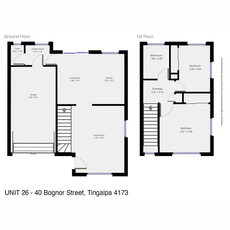 Floorplan of Homely townhouse listing, 26/40 Bognor Road, Tingalpa QLD 4173