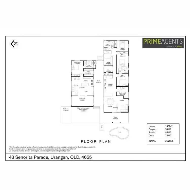 Floorplan of Homely house listing, 43 Senorita Parade, Urangan QLD 4655
