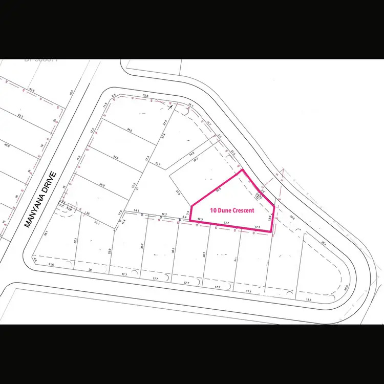 Floorplan of Homely land listing, 10 Dune Crescent, Manyana NSW 2539