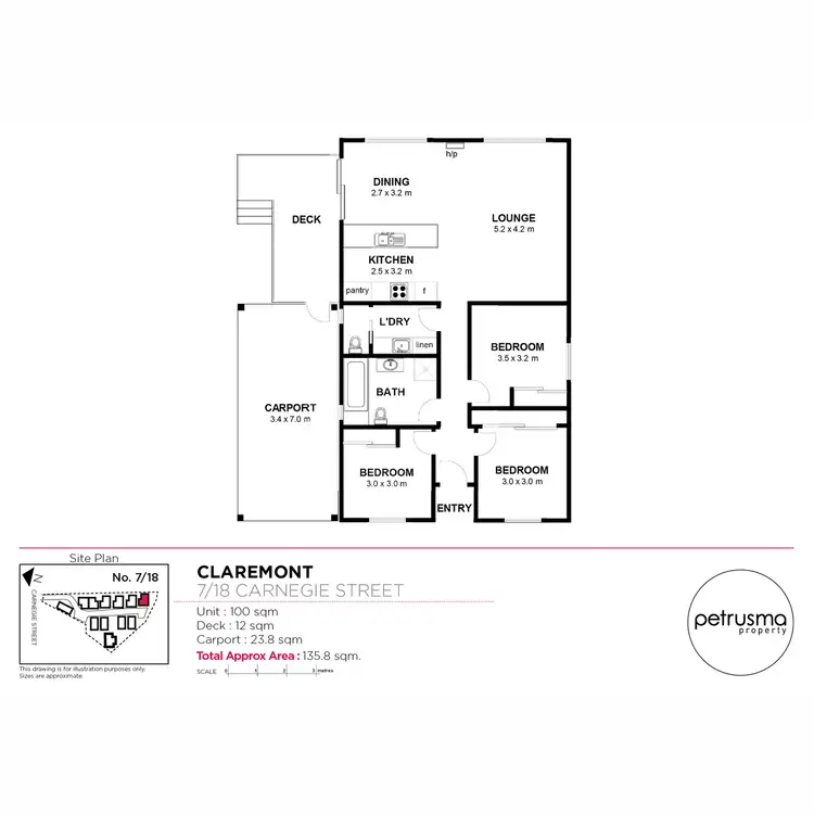Floorplan of Homely townhouse listing, 7/18 Carnegie Street, Claremont TAS 7011