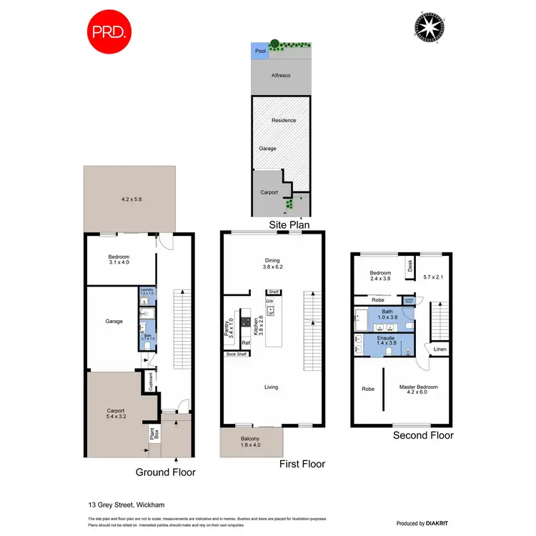 Floorplan of Homely house listing, 13 Grey Street, Wickham NSW 2293