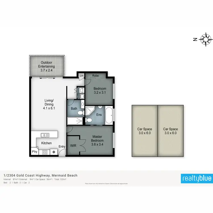 Floorplan of Homely apartment listing, 1/2304 Gold Coast Highway, Mermaid Beach QLD 4218