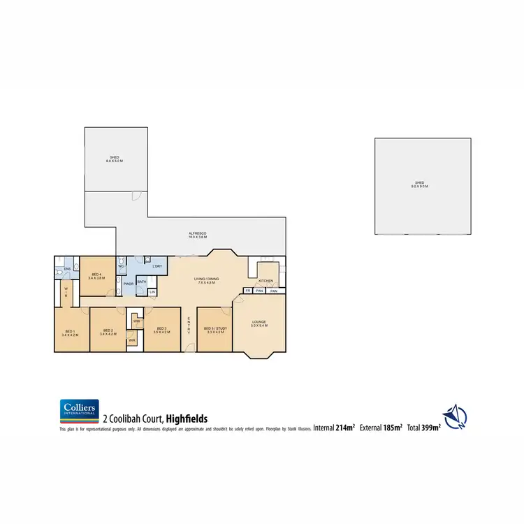 Floorplan of Homely house listing, 2 Coolibah Court, Highfields QLD 4352