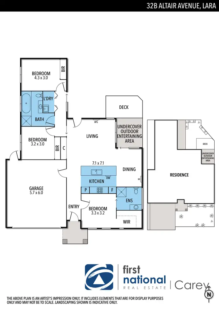Floorplan of Homely house listing, 32B Altair Avenue, Lara VIC 3212