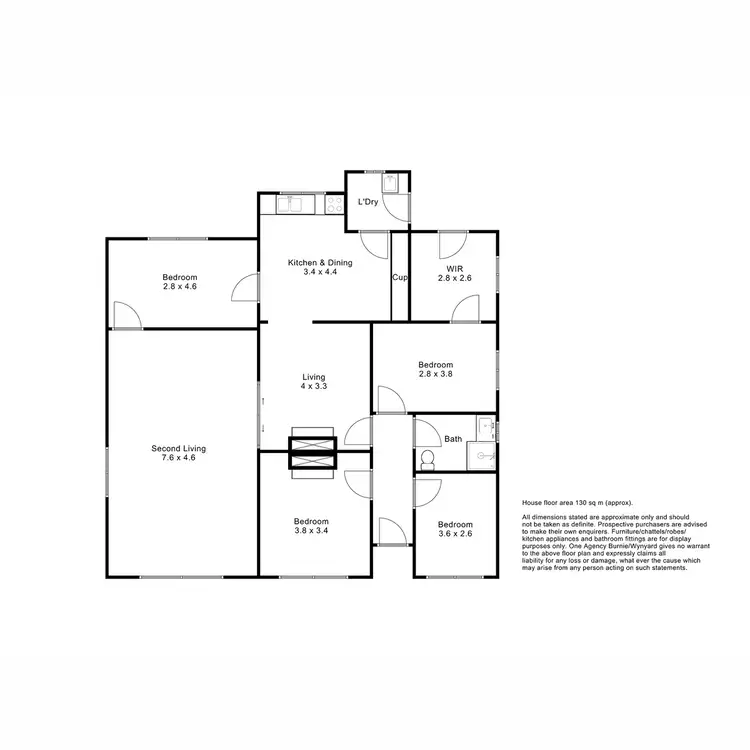 Floorplan of Homely house listing, 28 Collins Street, Brooklyn TAS 7320