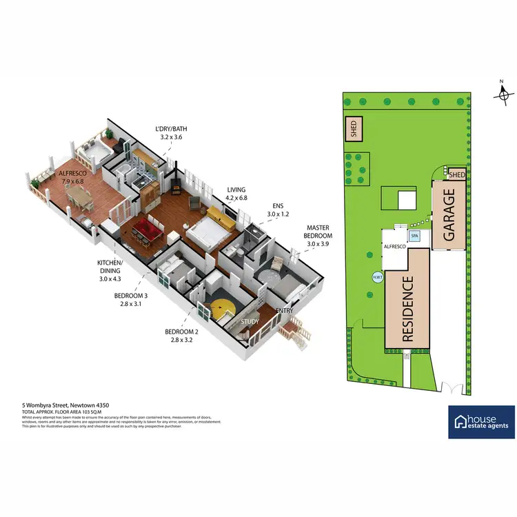 Floorplan of Homely house listing, 5 Wombyra Street, Newtown QLD 4350