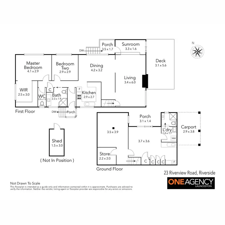 Floorplan of Homely house listing, 23 Riverview Road, Riverside TAS 7250