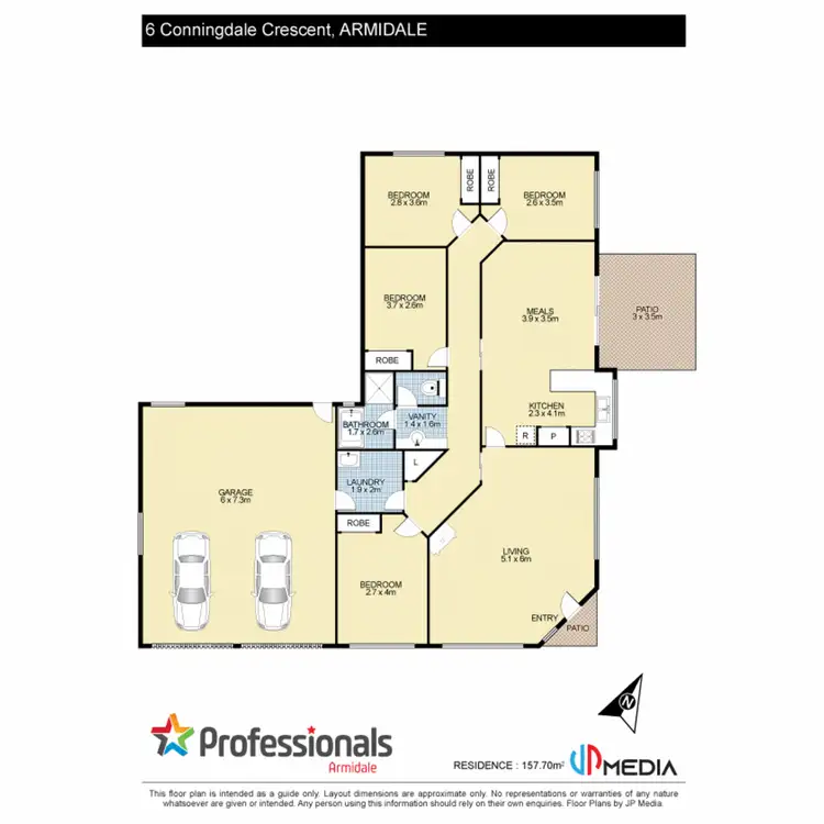 Floorplan of Homely house listing, 6 Conningdale Crescent, Armidale NSW 2350