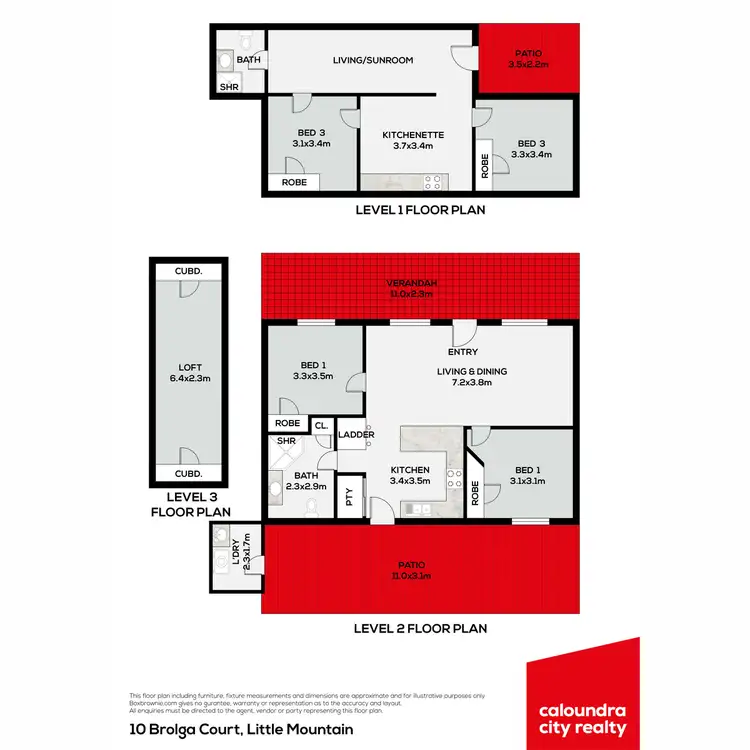 Floorplan of Homely house listing, 10 Brolga Court, Little Mountain QLD 4551
