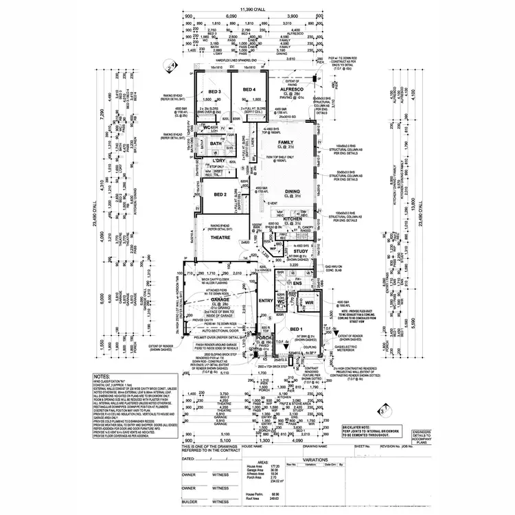 Floorplan of Homely house listing, 14 Cosmia Grove, Jindalee WA 6036