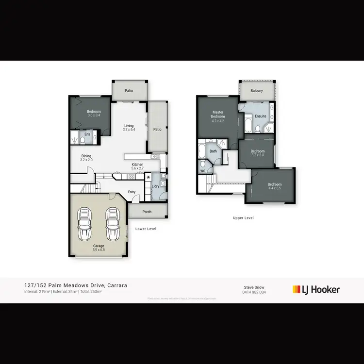 Floorplan of Homely townhouse listing, 127/152 Palm Meadows Drive, Carrara QLD 4211