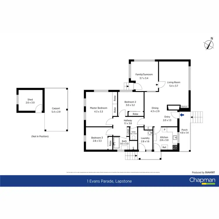 Floorplan of Homely house listing, 1 Evans Parade, Lapstone NSW 2773