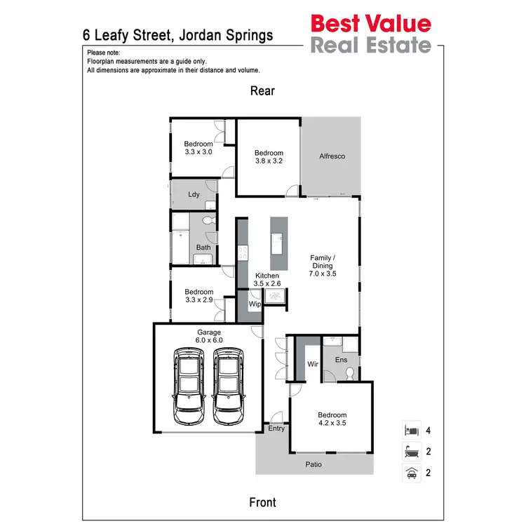 Floorplan of Homely house listing, 6 Leafy Street, Jordan Springs NSW 2747