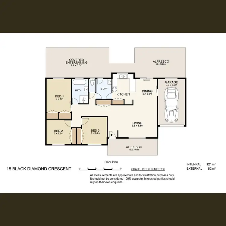 Floorplan of Homely house listing, 18 Black Diamond Crescent, Edens Landing QLD 4207
